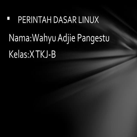 Perintah Dasar Linux