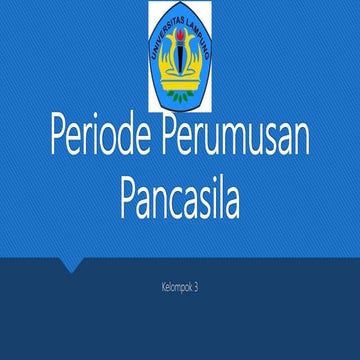 Periode perumusan pancasila