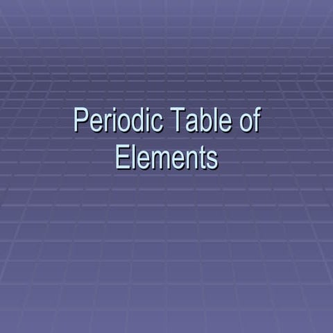 Periodic Table Of Elements