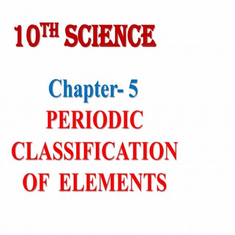 Periodic calssification of elements ncert shashikumar b s