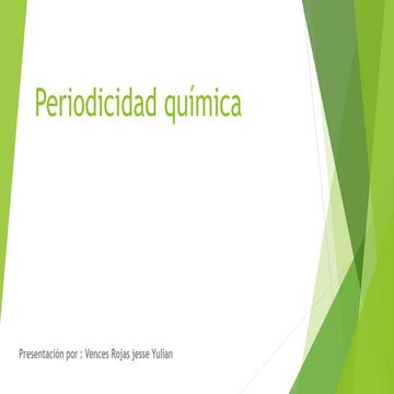 Periodicidad química