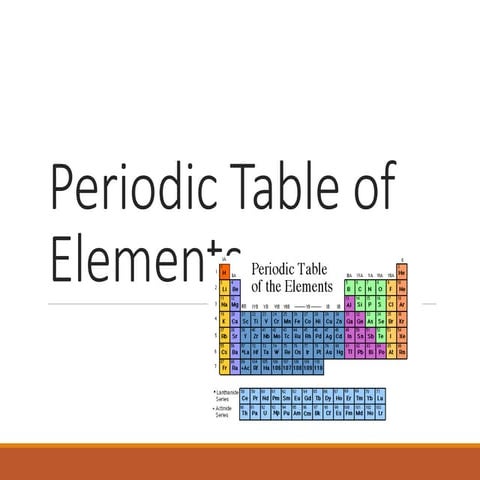 periodic table of elements for grade 8 learners