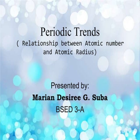 Regents Chemistry - Atomic Trends | PPTX