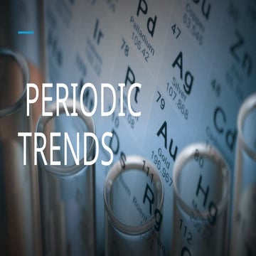 Understanding Periodic Trends: Atomic Properties and Chemical Behavior ...