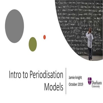 Periodisation models 