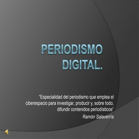 Periodismo digital