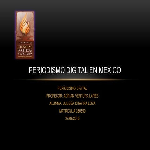 Periodismo digital en mexico