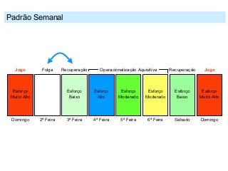 PERIODIZAÇÃO TÁTICA - PADRÃO SEMANAL