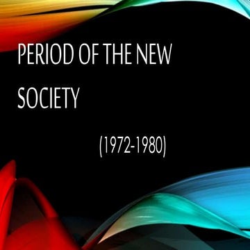 Period of the new society