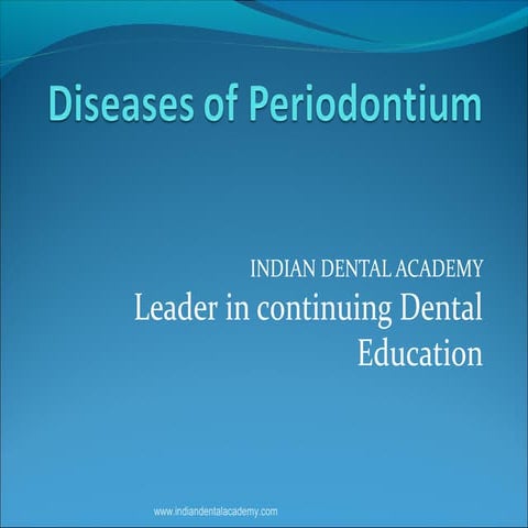 Periodontal diseases  i new/prosthodontic courses