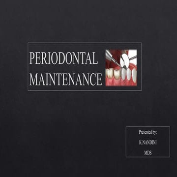 SUPPORTIVE PERIODONTAL THERAPY