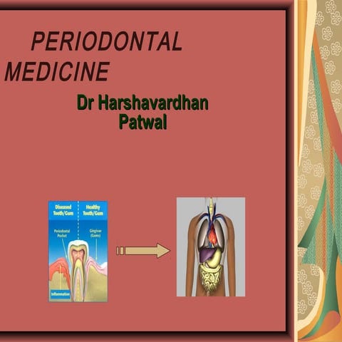 Periodontal medicine - Dr Harshavardhan Patwal