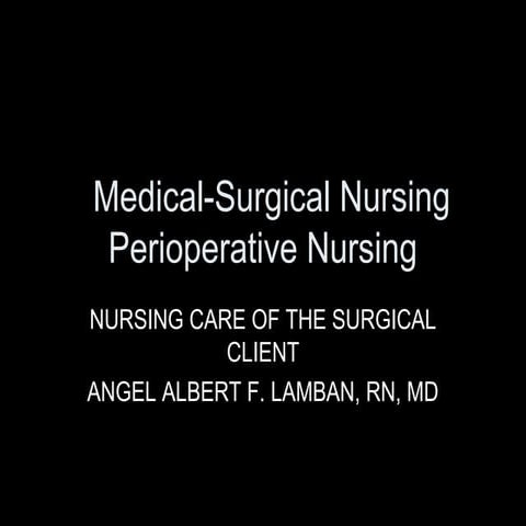 Perioperative