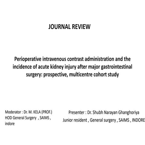 Perioperative intravenous contrast administration and the.pptx