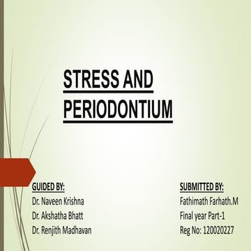 stress and periodontium