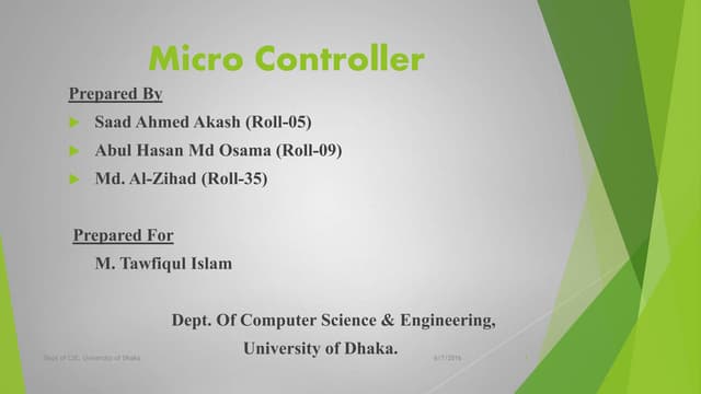 Microcontroller | PPT
