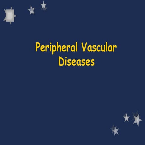 Peripheral vascular disease pvd | PPTX