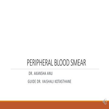 Peripheral blood smear [autosaved]