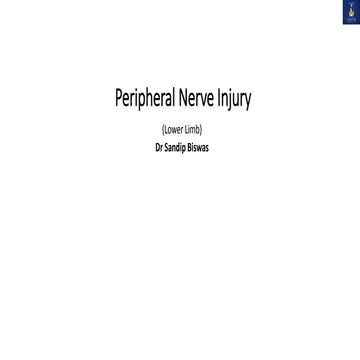 Peripheral Nerve Injury (Lower Limb)