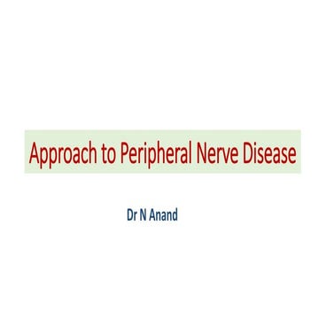 Peripheral neuropathy and Hereditary Neuropathies