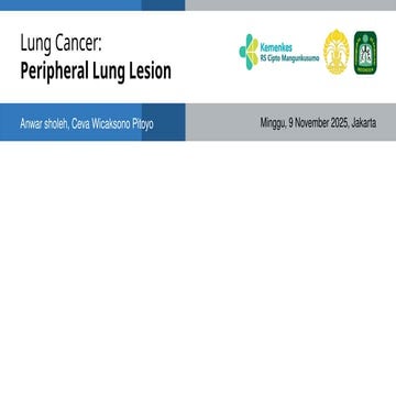 Peripheral Pulmonary Lession for diagnostic