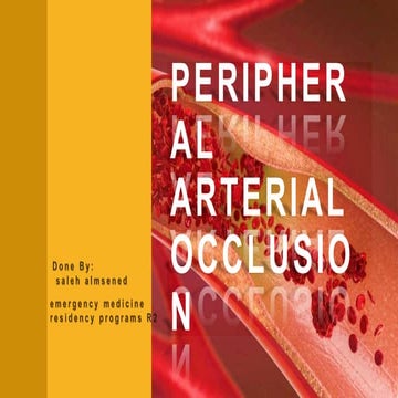Peripheral vascular disease | PPTX