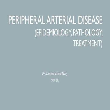 Peripheral Vascular Disease Power point Presentation | PPTX