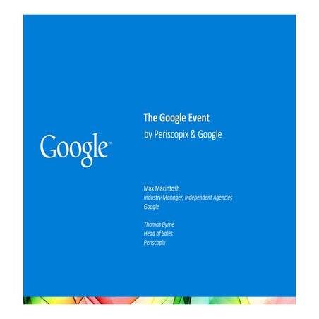 Periscopix & Google Event 2011