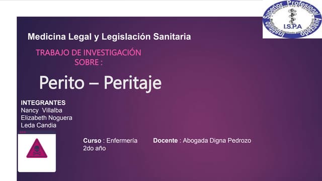 Perito - Peritaje.pptx