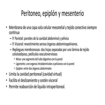 Peritoneo completo | PPTX