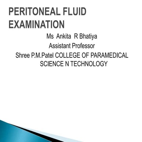 Peritonial fluid