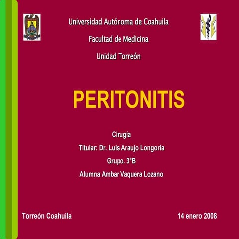 Peritonitis
