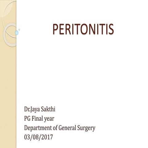 Peritonitis