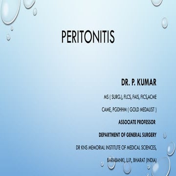 Acute & Chronic Peritonitis  /  Acute abdomen.pptx