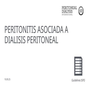 peritonitis asociada a DP para medicina interna