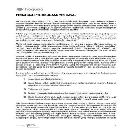 Perjanjian pengunaan-terkawal