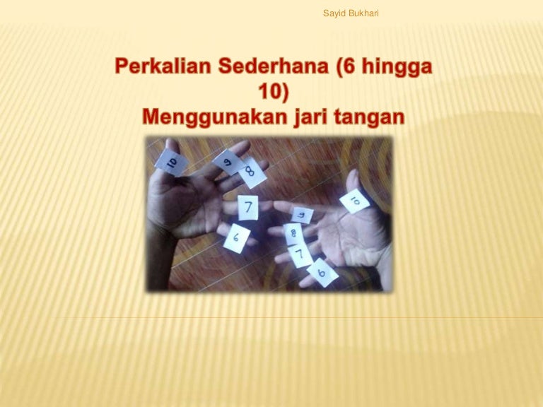 Perkalian dengan jari tangan