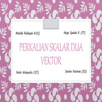 vektor dan proyeksi vektor