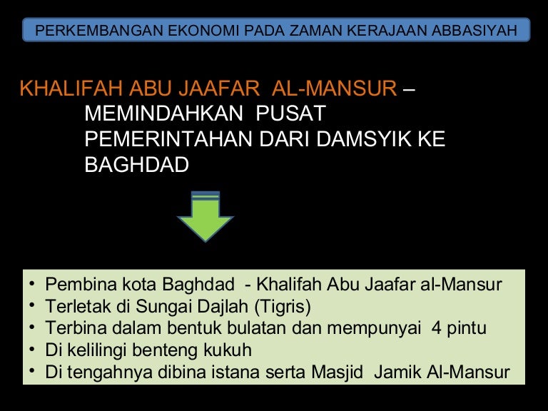 Perkembangan Ekonomi Zaman Abbasiyah