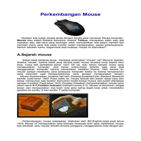 Perkembangan mouse