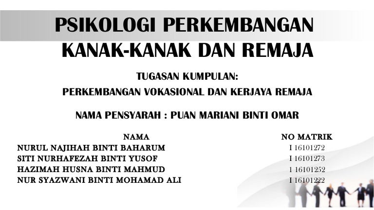 Psikologi Perkembangan Kanak Kanak Dan Remaja Perkembangan Pendidika