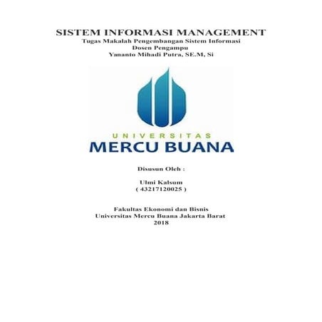 Perkembangan sistem informasi