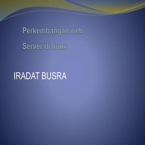 Perkembangan web server 