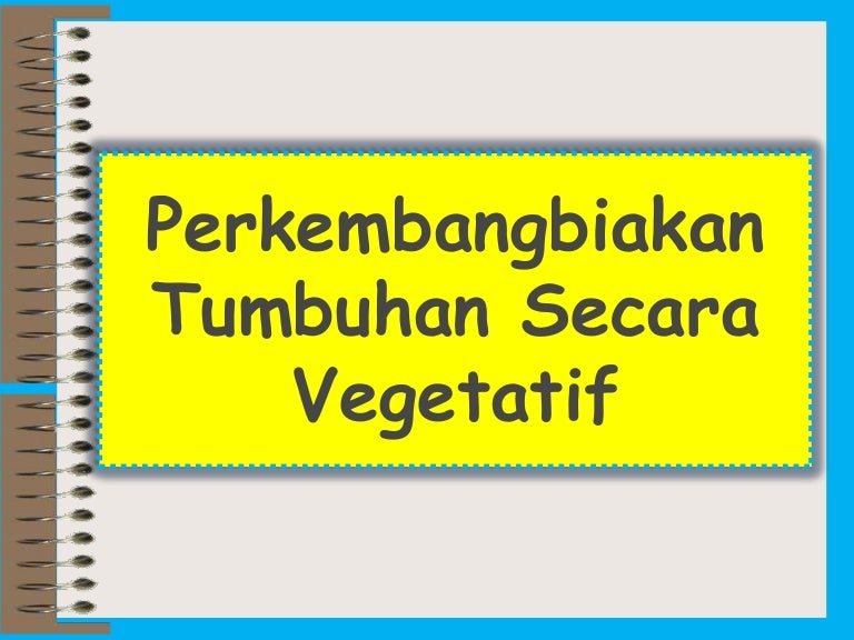 Perkembangbiakan Tumbuhan Secara Vegetatif
