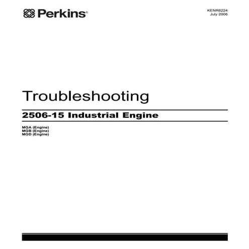 Perkins 2500 series 2506 15 industrial engine (mgb ) service repair manual