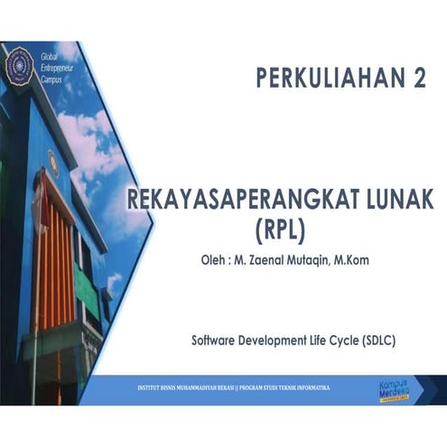 Materi system Development life Cycle (SDLC) | PPTX