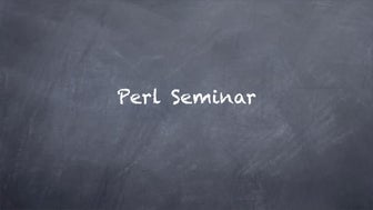 Perl세미나
