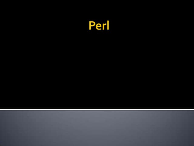 Perl regular expr tsp | PPT