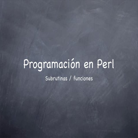 Perl3 subrutinas