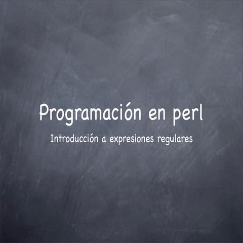 Perl6 expresiones regulares